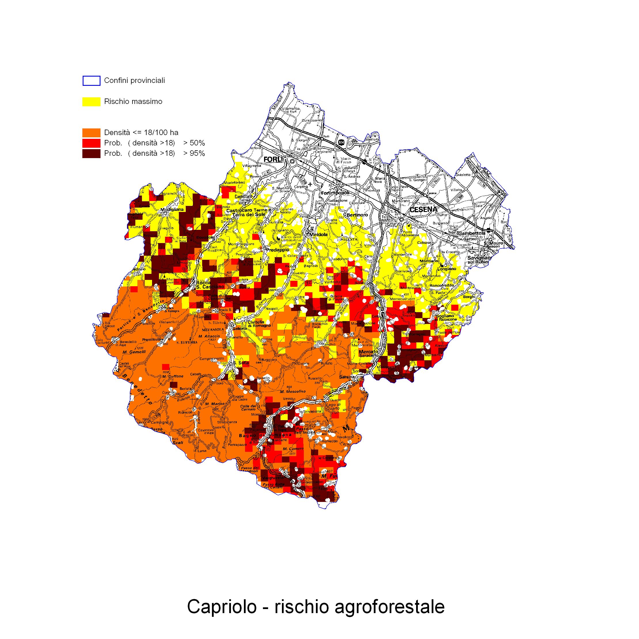 Capriolo rischio agroforestale